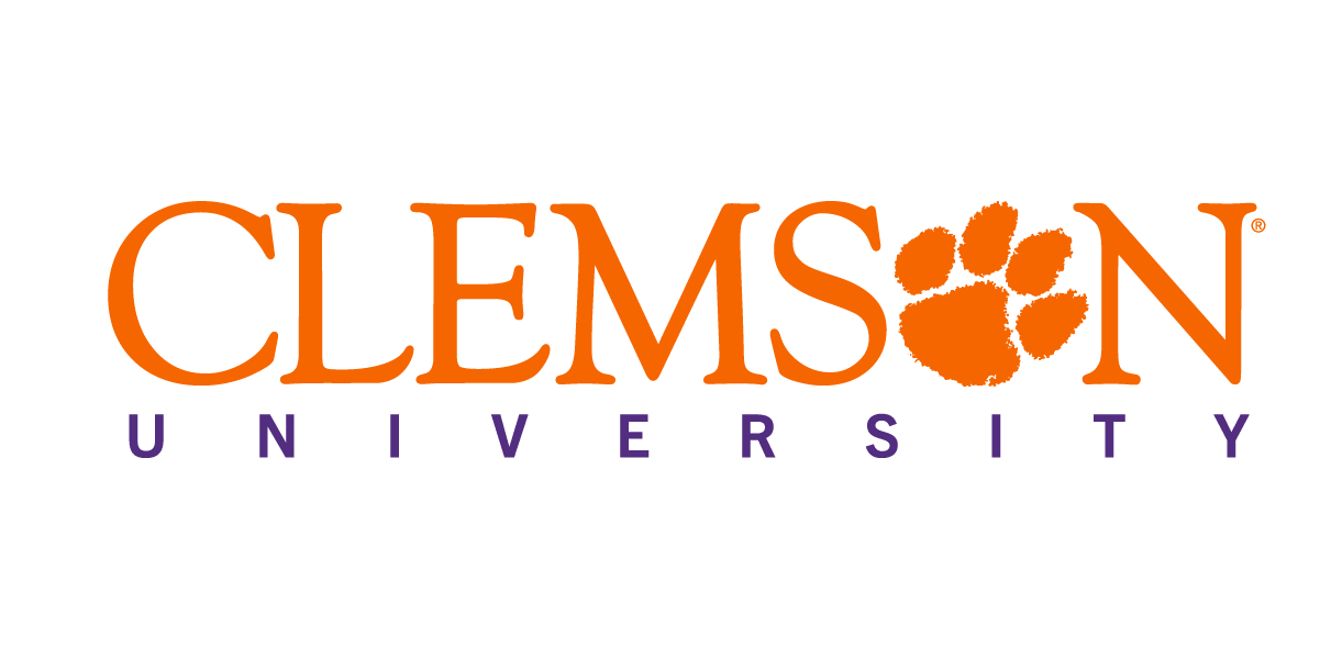 Clemson University logo.