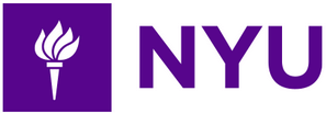 Logo of New York University (NYU).